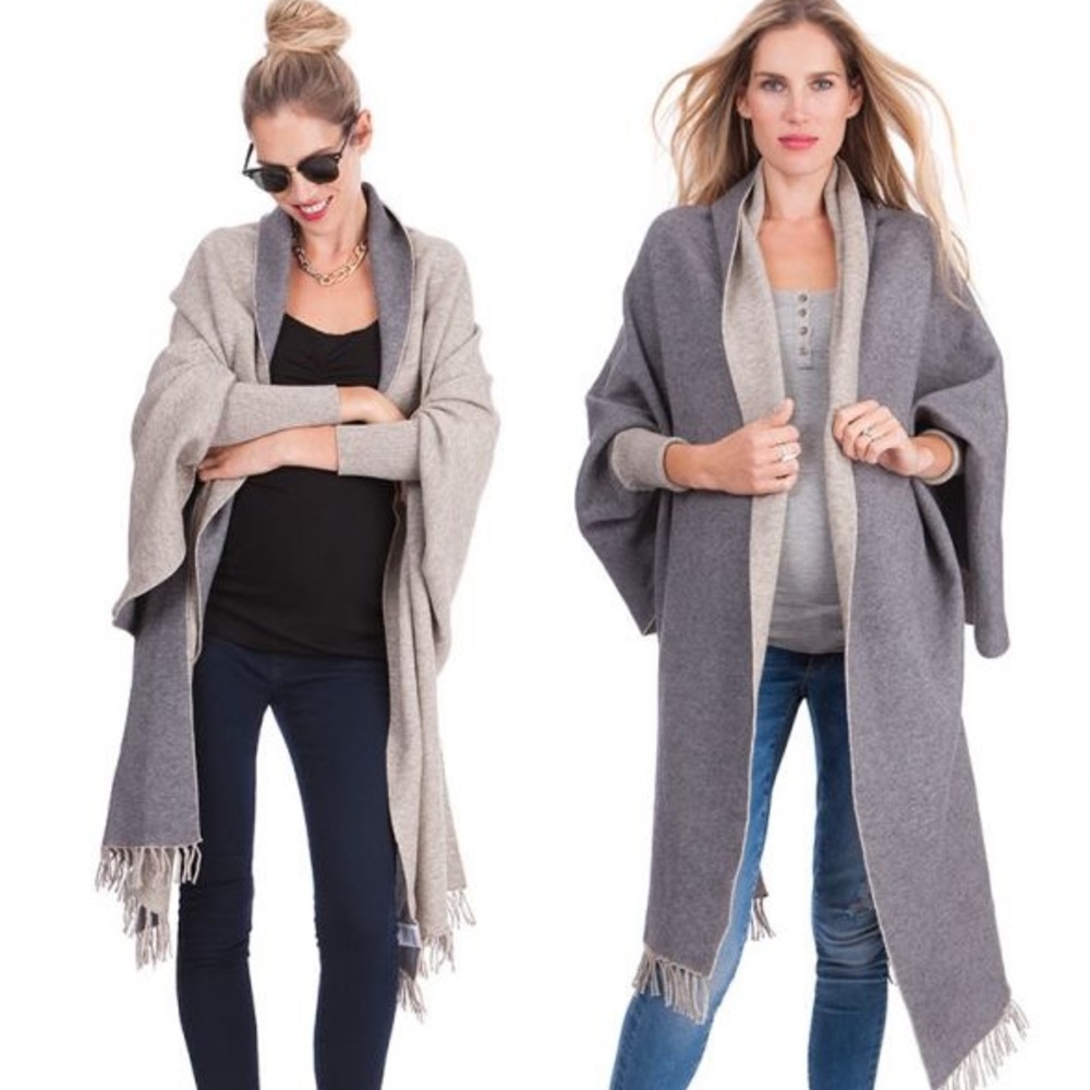 Seraphine two tone luxury shawl/nursing top BNWOT